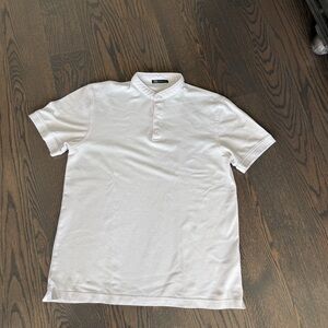 Men's Zara banded collar Polo Shirt M